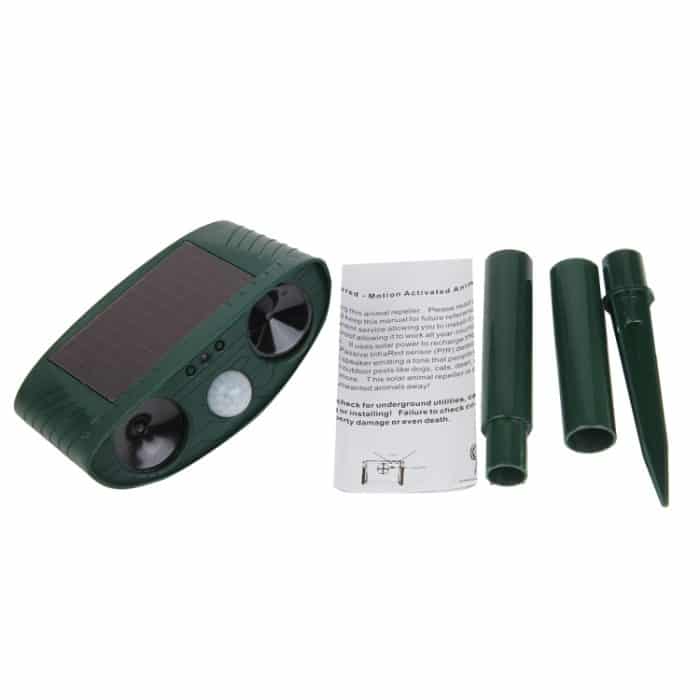 Leistungsstarker solarbetriebener Ultraschall-Tierschutz mit PIR-Sensor und Lichtsensor – Bild 5