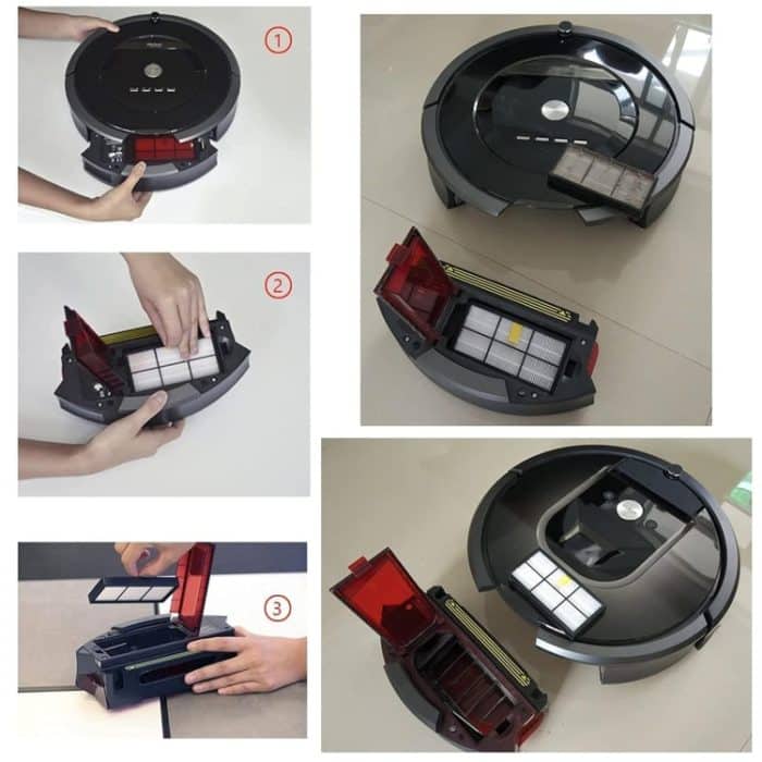 4 PCS Universal Ersatzroboter Staubsauger HEPA Filter für irobot 870/800/880/960/980 – Bild 6