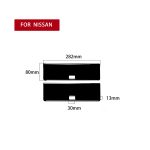 Für Nissan 350Z 2003–2009 2 Stück Auto-Rückseiten-Aufbewahrungsbox-Aufkleber, Links- und Rechtsantrieb, universell – Bild 2