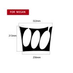 Für Nissan 350Z 2003-2009 Autoradio/Klimaanlage Konsolenaufkleber, Linksantrieb – Bild 2