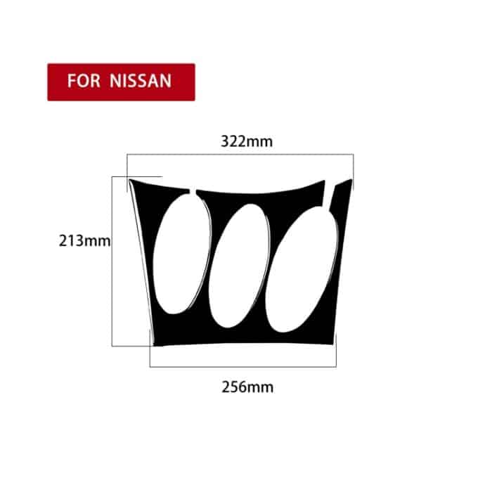 Für Nissan 350Z 2003-2009 Autoradio/Klimaanlage Konsolenaufkleber, Linksantrieb – Bild 2