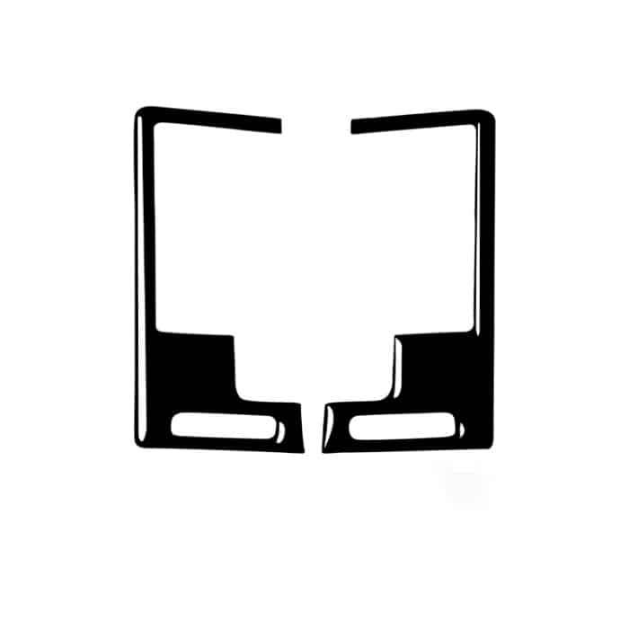 Für Nissan 350Z 2003-2009 2 Stück Car Center Vent Auspuff Dekorative Aufkleber, Links- und Rechtsantrieb Universal – Bild 1