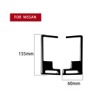 Für Nissan 350Z 2003-2009 2 Stück Car Center Vent Auspuff Dekorative Aufkleber, Links- und Rechtsantrieb Universal – Bild 2