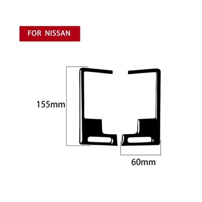 Für Nissan 350Z 2003-2009 2 Stück Car Center Vent Auspuff Dekorative Aufkleber, Links- und Rechtsantrieb Universal – Bild 2