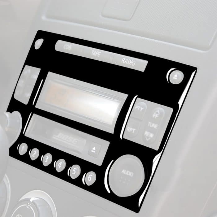 Für Nissan 350Z 2003-2009 Auto-CD-Radio-Wiedergabe-Panel Dekorative Aufkleber, Links- und Rechtsantrieb, universell – Bild 4