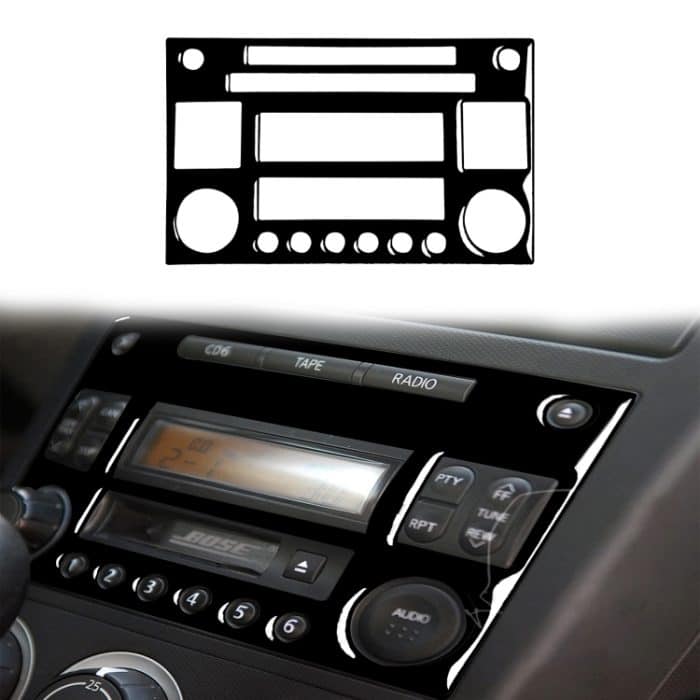 Für Nissan 350Z 2003-2009 Auto-CD-Radio-Wiedergabe-Panel Dekorative Aufkleber, Links- und Rechtsantrieb, universell – Bild 5