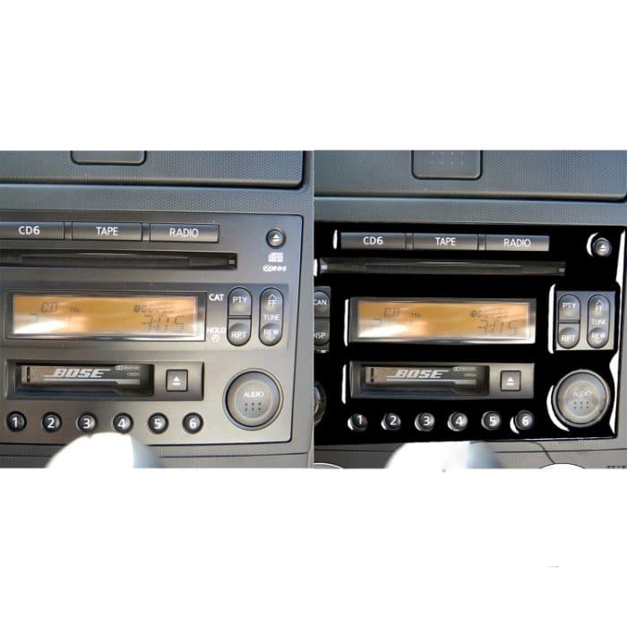 Für Nissan 350Z 2003-2009 Auto-CD-Radio-Wiedergabe-Panel Dekorative Aufkleber, Links- und Rechtsantrieb, universell – Bild 6