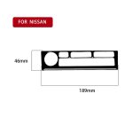 Für Nissan 350Z 2003–2009 Auto-Navigationstasten, dekorative Aufkleber, Links- und Rechtsantrieb, universell – Bild 2