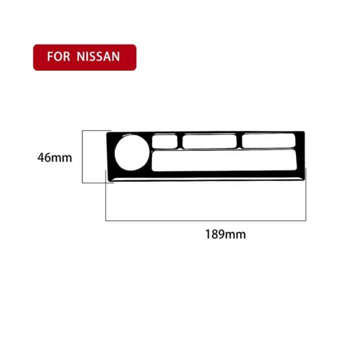Für Nissan 350Z 2003–2009 Auto-Navigationstasten, dekorative Aufkleber, Links- und Rechtsantrieb, universell – Bild 2