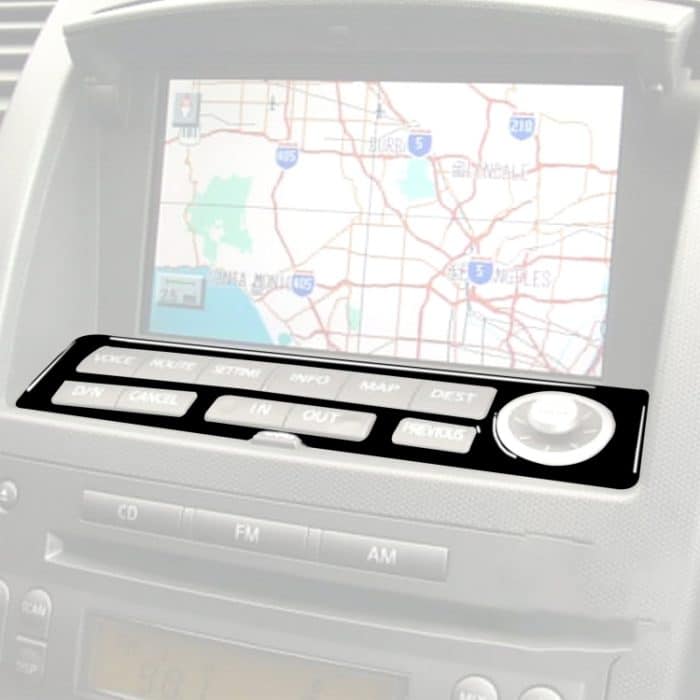 Für Nissan 350Z 2003–2009 Auto-Navigationstasten, dekorative Aufkleber, Links- und Rechtsantrieb, universell – Bild 4