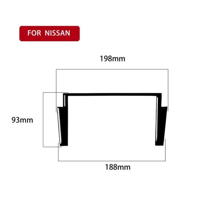 Für Nissan 350Z 2003–2009 Auto-Navigationsbox, dekorative Aufkleber, Links- und Rechtsantrieb, universell – Bild 2