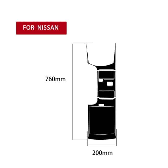 Für Nissan 350Z 2003–2005, 4 Stück, Auto-Zentralsystemsteuerung, Typ B, dekorative Aufkleber, Links- und Rechtsantrieb, universell – Bild 2