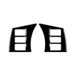 Für Nissan 350Z 2003–2009, 2 Stück, Auto-Lenkradknopfrahmen, Typ A, dekorative Aufkleber, Links- und Rechtsantrieb, universell