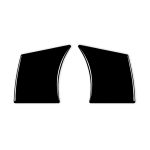 Für Nissan 350Z 2003–2009, 2 Stück, Auto-Lenkrad, Knopfrahmen, Typ B, dekorative Aufkleber, Links- und Rechtsantrieb, universell