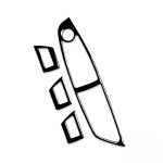 Für BMW 5er F10 2011-2018 Autohebeplatte Dekorativer Aufkleber, Rechtsantrieb