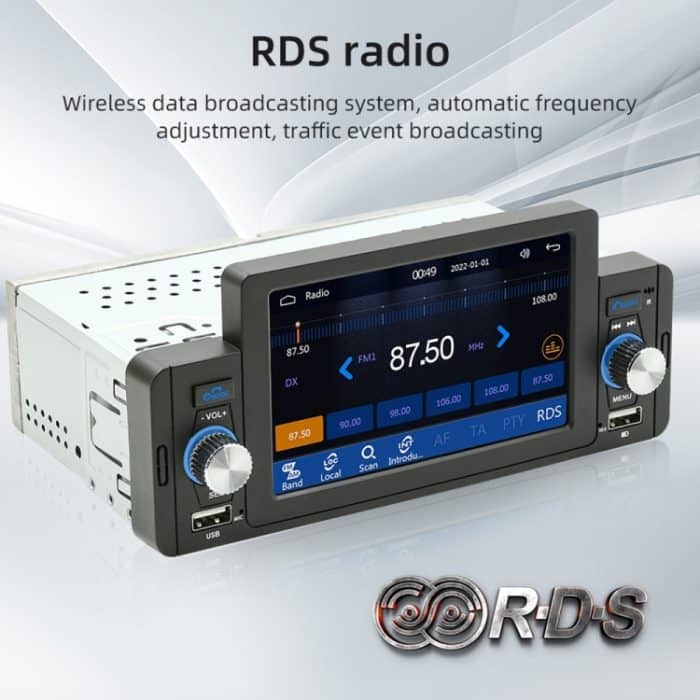 M160W 5-Zoll-Auto-MP5-Player, kabellos, unterstützt Telefon-Spiegelverbindung/Lenkradsteuerung – Bild 5