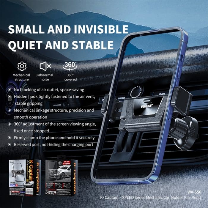 WK WA-S56 K Captain Speed Series Mechaniker-Auto-Luftauslass-Telefonhalter – Bild 4