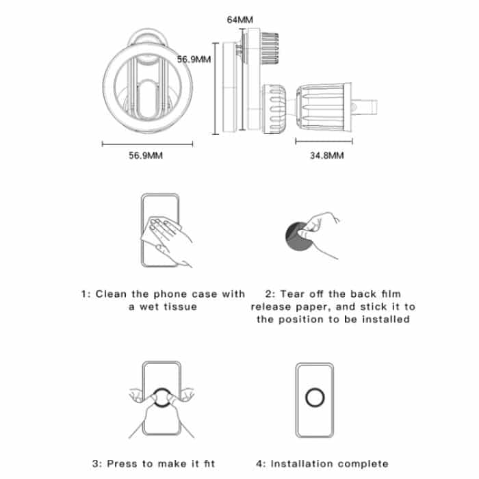 Yesido C157 Starker magnetischer Handyhalter für die Lüftungsschlitze im Auto, C157 – Bild 13