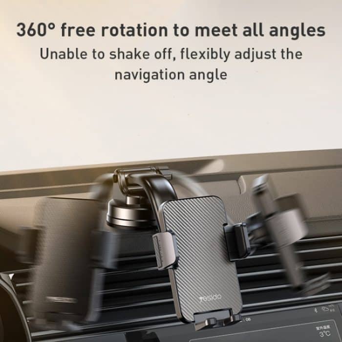 Yesido C172 Autotelefonhalter mit Saugnapf und Biegearm, C172 – Bild 6