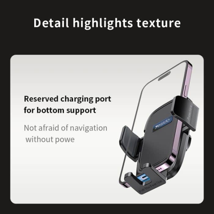 Yesido C262 Einziehbarer, verstellbarer Autotelefonhalter mit Saugnapf – Bild 8