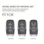 Für Dodge Ram 4-Tasten C161 Autoschlüssel Leder Schutzhülle, 4-button – Bild 2