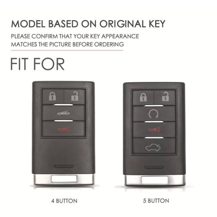 Für Cadillac 5-Tasten C091 Autoschlüssel Leder Schutzhülle, C091 – Bild 2