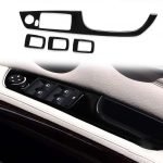 Für BMW 3er E90/320i/325i 2005-2012 Auto-Carbon-Faser-Rechtslenker-Fensterhebeplatte ohne dekorativen Aufkleber mit Klappschlüssel, Durchmesser: 37,8 cm – Bild 5