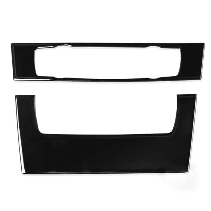 CAR1629.jpg Für BMW 3er E90/E92 2005–2012, Autoklimaanlage, CD-Bedienfeld, hoch, ohne Löcher, dekorativer Aufkleber, Links- und Rechtsantrieb, universell – Bild 1