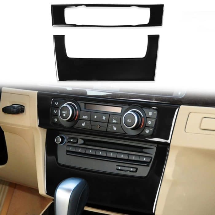 Für BMW 3er E90/E92 2005–2012, Autoklimaanlage, CD-Bedienfeld, hoch, ohne Löcher, dekorativer Aufkleber, Links- und Rechtsantrieb, universell – Bild 5