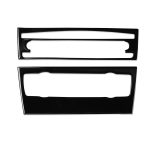 Für BMW 3er E90/E92 2005–2012, 2 Stück Autoklimaanlage, CD-Bedienfeld, ohne Navigation, ohne Löcher, dekorativer Aufkleber, Links- und Rechtsantrieb, universell