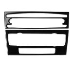 Für BMW 3er E90/E92 2005-2012 2 Stück Autoklimaanlage CD-Bedienfeld Nicht-Navigation mit Löchern Dekorativer Aufkleber, Links- und Rechtsantrieb Universal