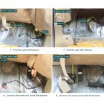 Für Honda Civic 2006-2012 ISOFIX + Verriegelung Kindersitzschnittstelle, linke Seite – Bild 7