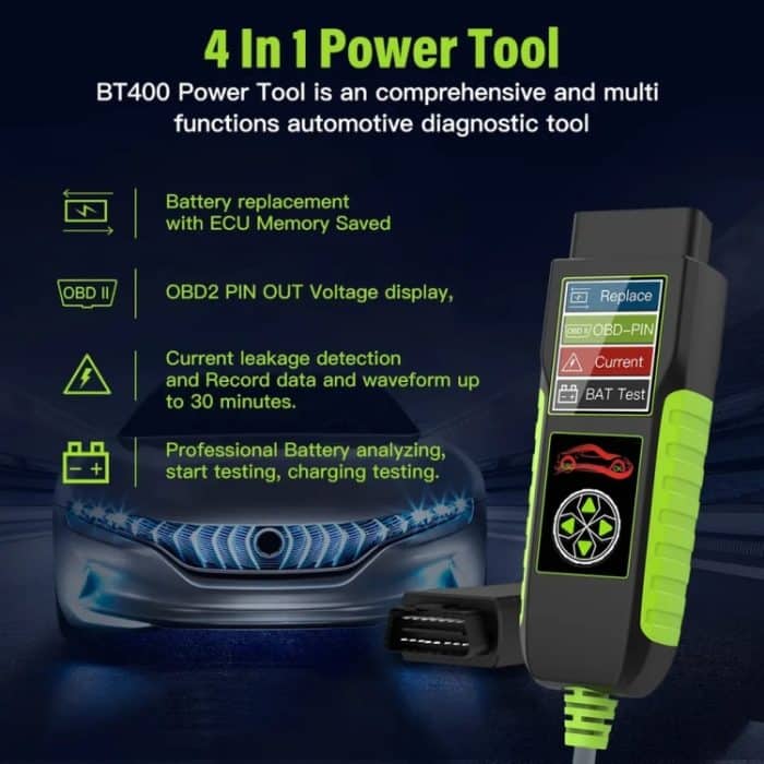 TopDiag BT400 4-in-1-Diagnosegerät für Autobatterien, intelligentes Analysegerät – Bild 6