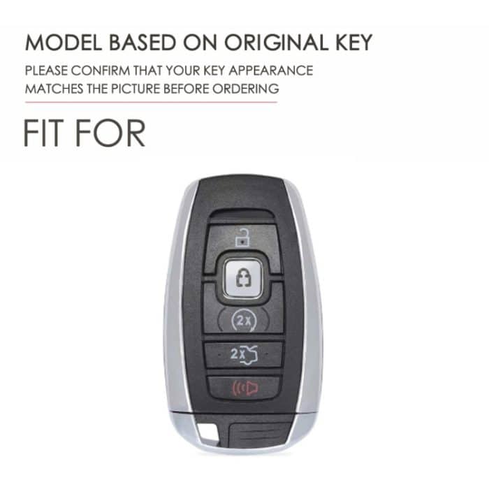 Für Lincoln Hallmo Auto Rindsleder Schlüssel Schutzhülle Schlüsseletui, C224 – Bild 3