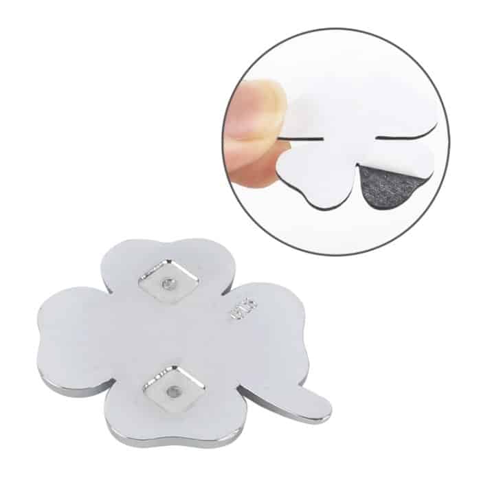 Vierblättriges Kleeblatt, Glückssymbol, Aufkleber, Aufkleber, Styling, Autodekoration, Größe: 4 x 3 x 0,3 cm – Bild 4