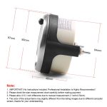 Auto modifiziert 85 mm 2 in 1 LCD Instrument Tachometer + Kilometerzähler – Bild 3