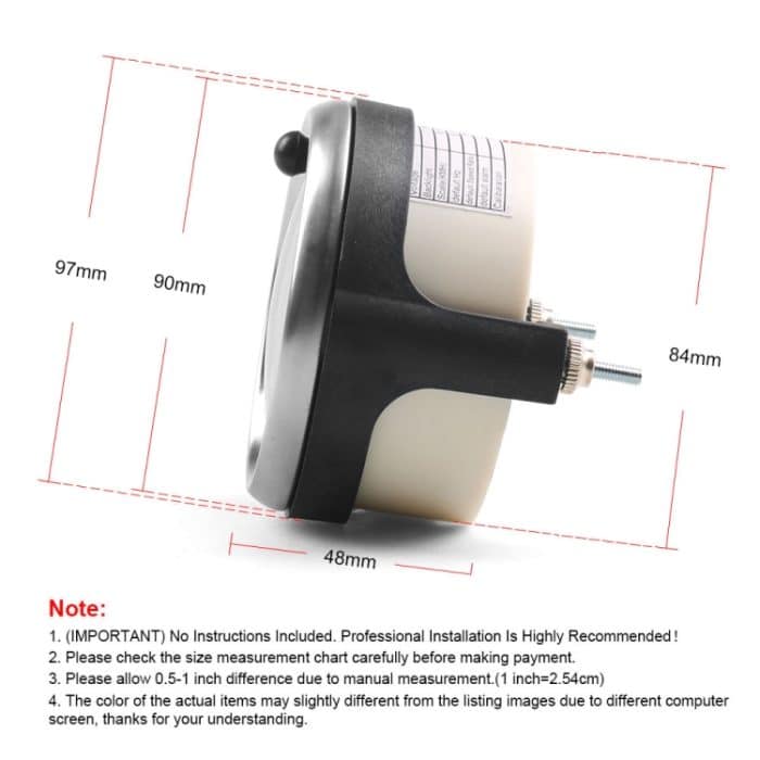 Auto modifiziert 85 mm 2 in 1 LCD Instrument Tachometer + Kilometerzähler – Bild 3
