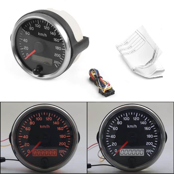 Auto modifiziert 85 mm 2 in 1 LCD Instrument Tachometer + Kilometerzähler – Bild 6