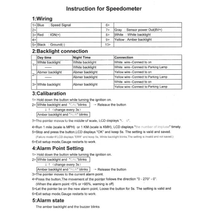 Auto modifiziert 85 mm 2 in 1 LCD Instrument Tachometer + Kilometerzähler – Bild 7