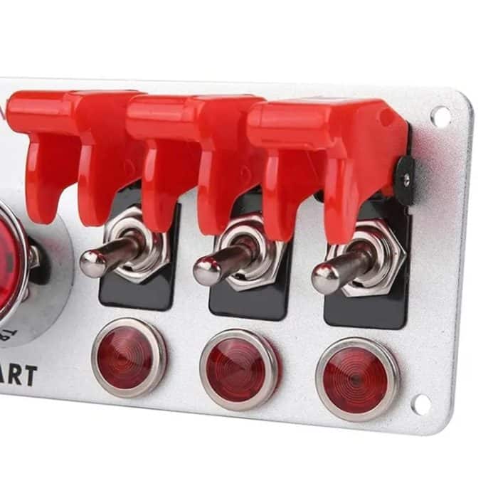 12V Rennwagen LED Zündschalter One Key Start Kombinationsfeld – Bild 6