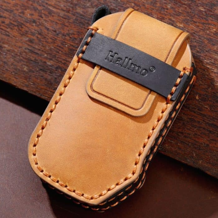 Für KIA Carnival EX / SX Hallmo Auto Rindsleder Schlüssel Schutzhülle Schlüsseletui, C138 – Bild 4