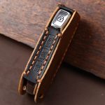 Für Kia Sorento Hallmo Auto Rindsleder Schlüssel Schutzhülle Schlüsseletui, B088 – Bild 4