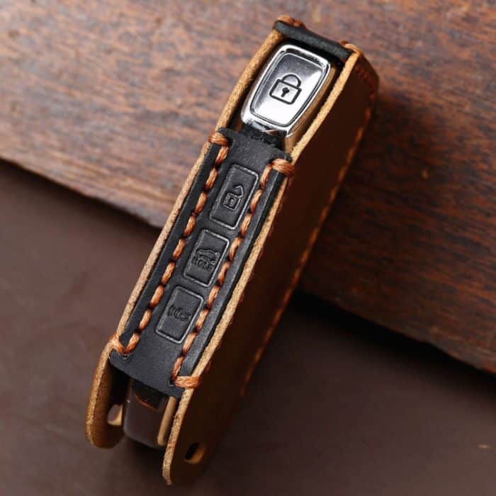 Für Kia Sorento Hallmo Auto Rindsleder Schlüssel Schutzhülle Schlüsseletui, B088 – Bild 4