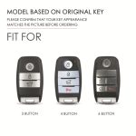 Für Kia C133 4-Tasten Hallmo Auto Rindsleder Schlüssel Schutzhülle Schlüsseletui, C133 – Bild 4