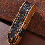 Für Kia Sorento / Seltos 2021 / K5 Hallmo Auto Rindsleder Schlüssel Schutzhülle Schlüsseletui, C173 – Bild 5