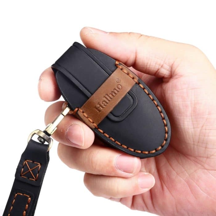 Für Nissan 4-Tasten-Hupe Hallmo Auto Rindsleder Schlüssel Schutzhülle Schlüsseletui, C066 – Bild 3