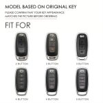 Für Nissan Teana / Ariya 2-Tasten Hallmo Auto Rindsleder Schlüssel Schutzhülle Schlüsseletui, 2-button – Bild 3