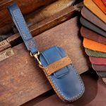 Für Nissan Teana/Ariya 5-taste Start Hallmo Auto Rindsleder Schlüssel Schutzhülle Schlüssel Fall, 5-button Start – Bild 2