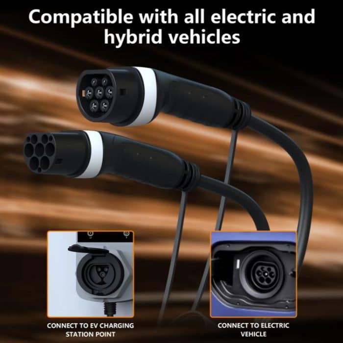 Feyree 250V 16A 1 Phase Home New Energy Elektrofahrzeug Typ 2 Ladeverlängerungskabel Adapterkabel – Bild 4