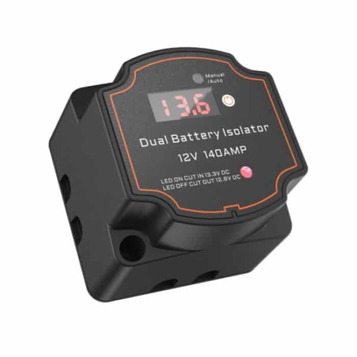 IP68 12V 140A Auto Yacht RV Smart Dual Battery Isolation Controller VSR Digitalanzeige Voltmeter – Bild 2